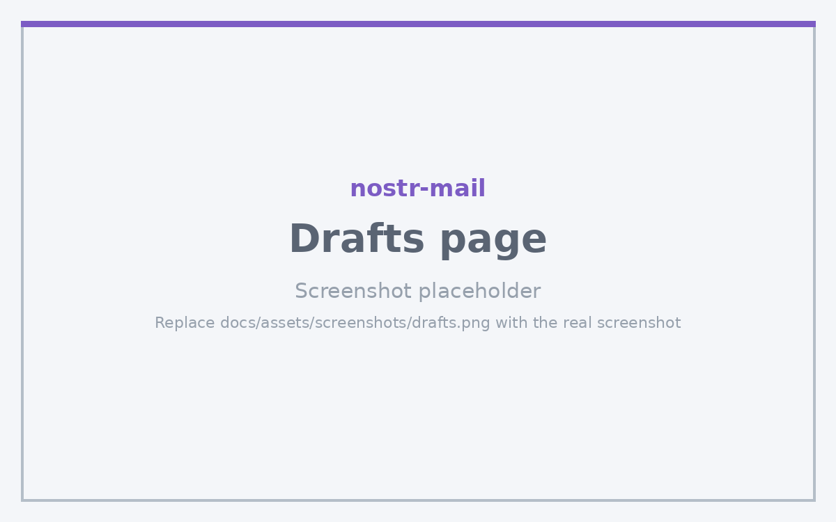 The Drafts page