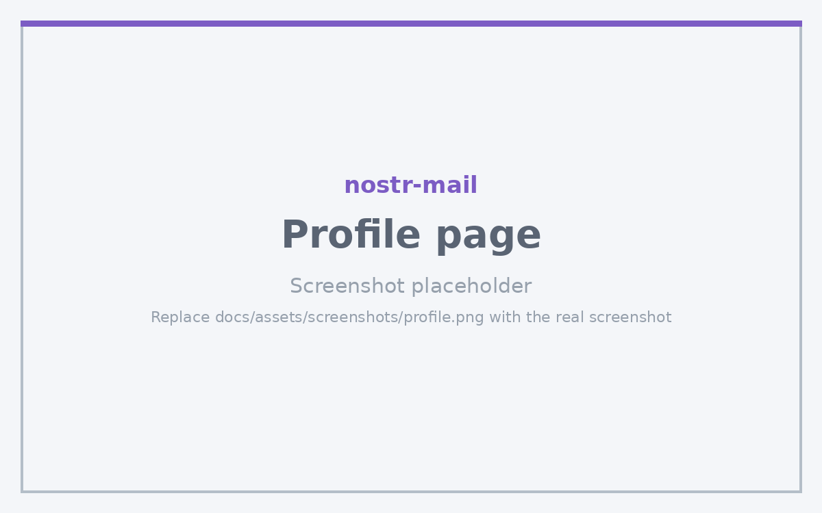 The Profile page
