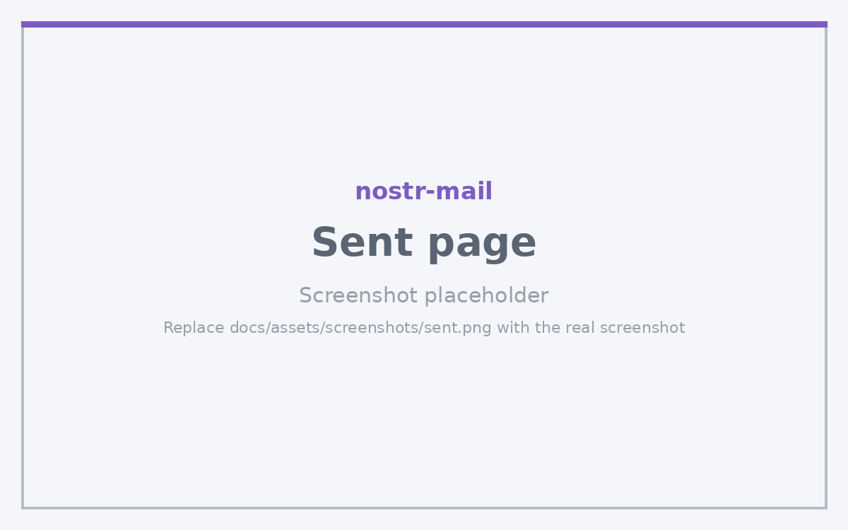 The Sent page